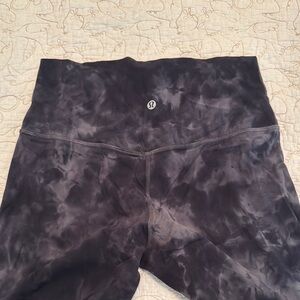 Lululemon Black Tie-Dye Leggings